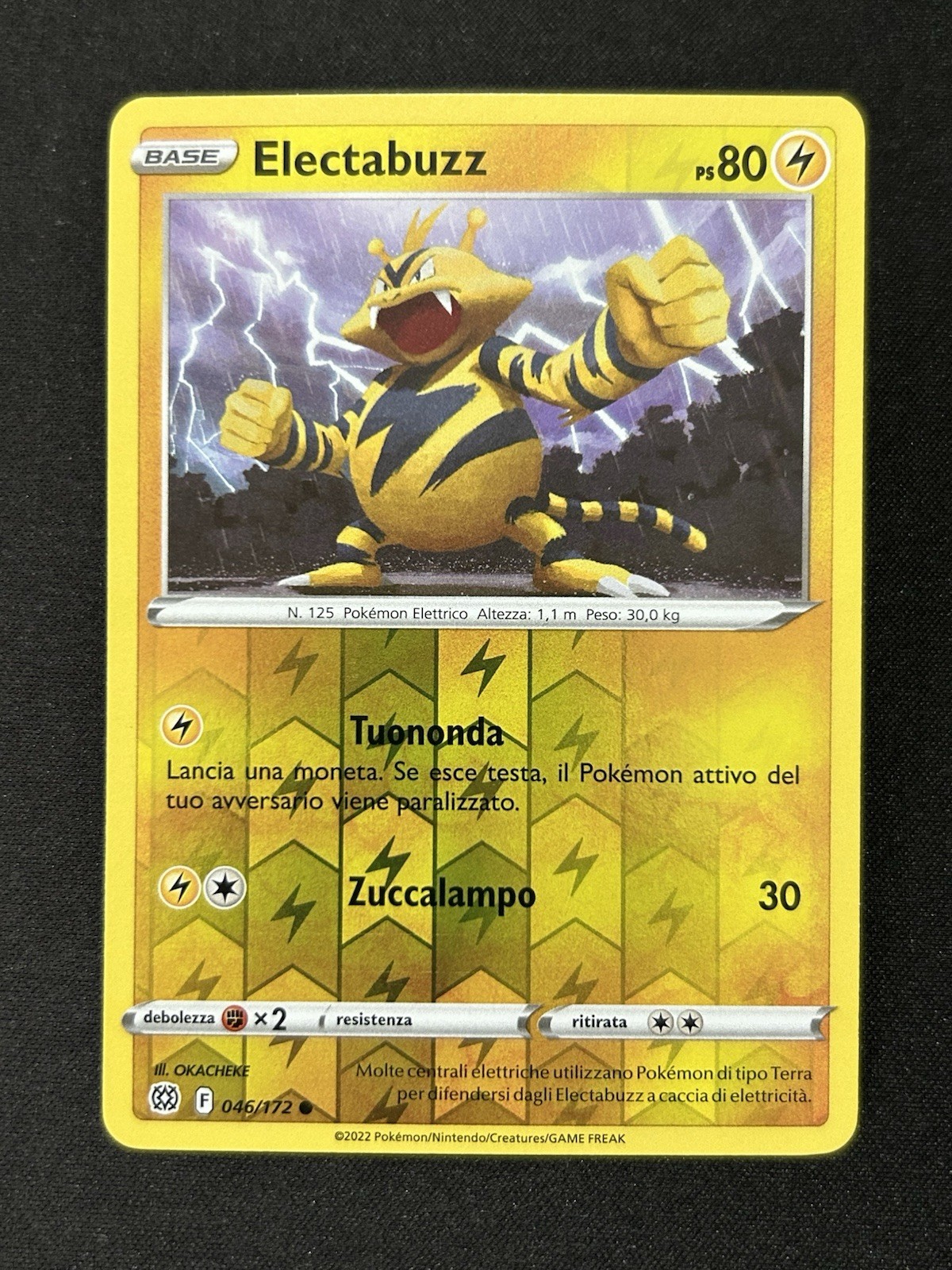POKEMON – ELECTABUZZ – REVERSE – 046/172 – SHINING STARS – ITA