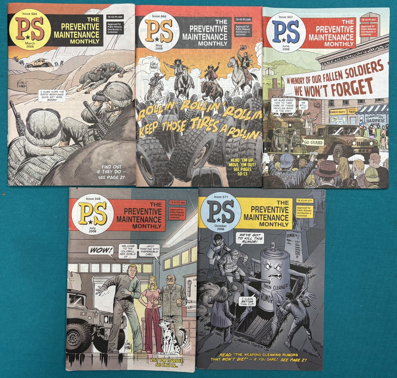 PS Preventive Maintenance Monthly Magazine 2008 Lot of 5