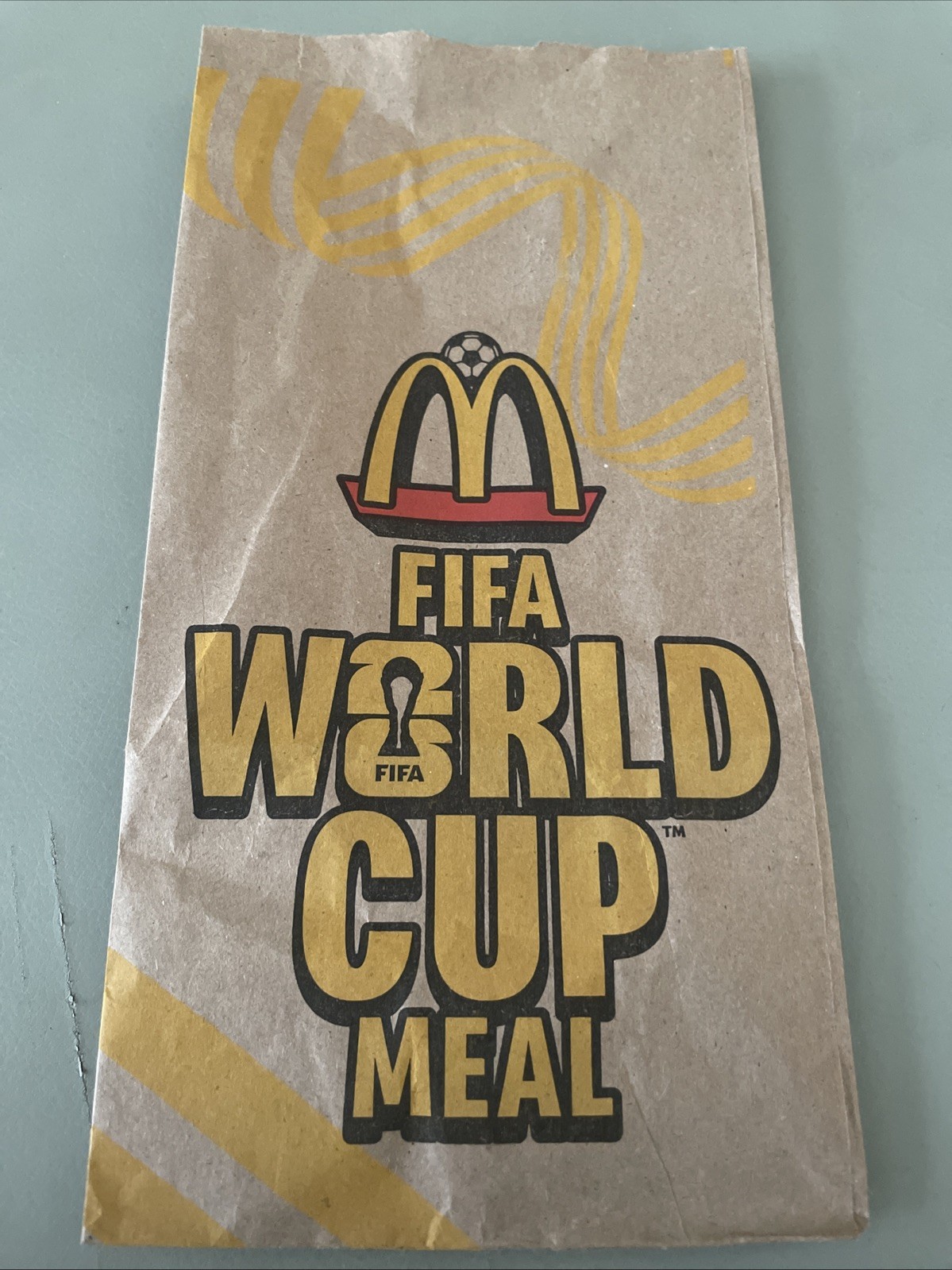 McDonald’s FIFA Soccer World Cup Meal 2026 Small Food Brown Paper Bag Grimace