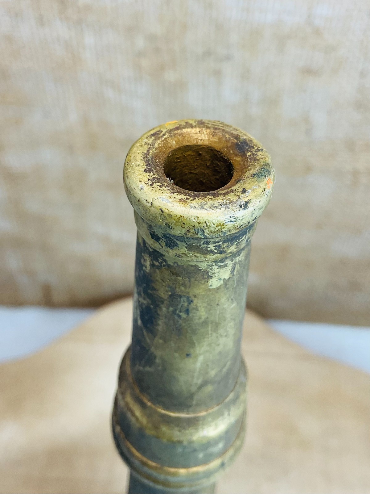 Antique Solid Brass Fire Hose Nozzle 13″ Firefighter Fireman Hose Pipe Tip
