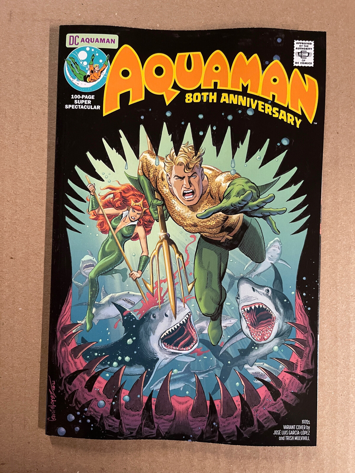 AQUAMAN 80TH ANNIVERSARY SPECTACULAR LOPEZ 1970s VARIANT DC COMICS (2021)