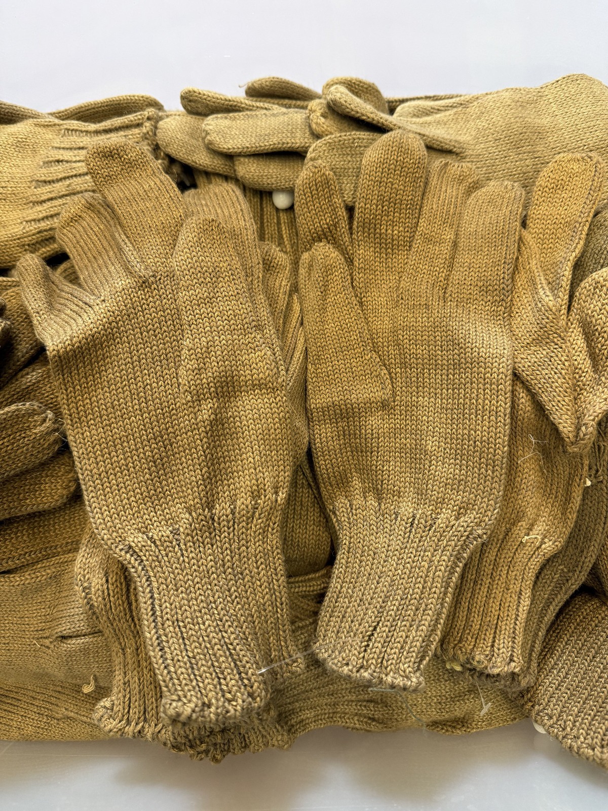British WW2 Commando Cap Comforter 100% knitted wool Scarf P-1937 & Gloves pair