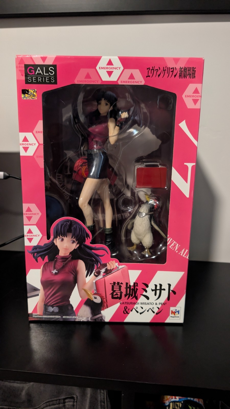 MEGAHOUSE Gal Series Figure Rebuild Of Evangelion Misato Katsuragi and Pen Pen