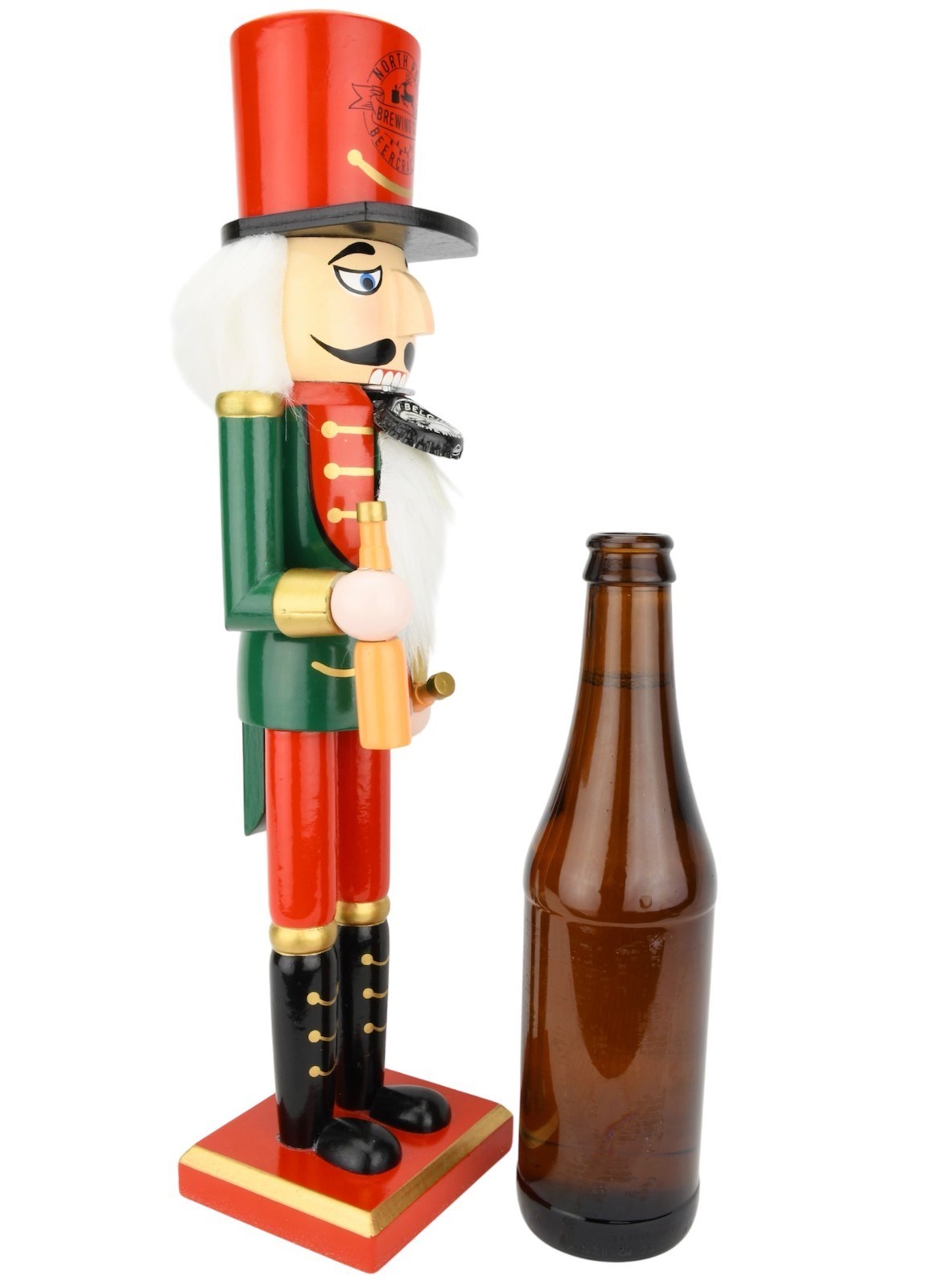 Tree Buddees Beercracker Bottle Opener Nutcracker 15″ Tall Beer Opener Fun Decor