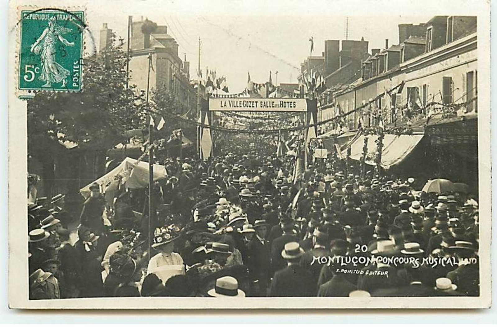 03 – No. 88389 – Montluçon – Concours Musical – the City Gozet Waving Its Hosts
