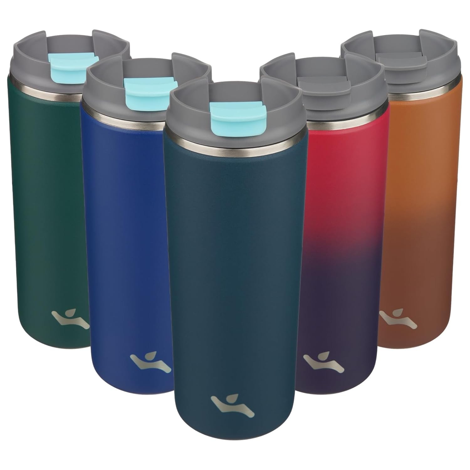 Konokyo Tumbler with Lid, 16 oz Travel Coffee Mug Double Wall Vacuum Stainless S
