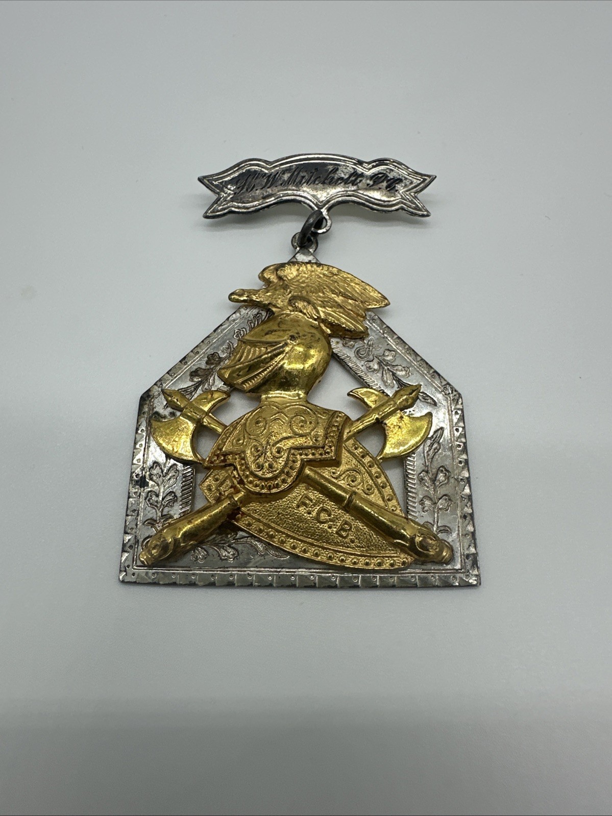 Vintage Knights of Pythias Fraternal Award 1929 Dallas TX Lodge 160 Named Medal