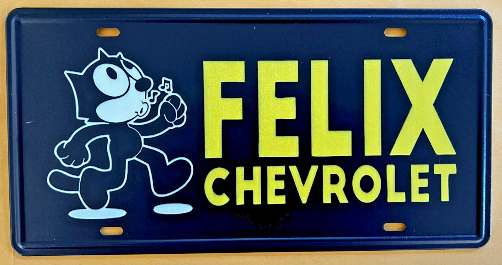 Felix Chevrolet Heartbeat Lic Plate (Camaro Corvette Vette Bel Air Impala) W301