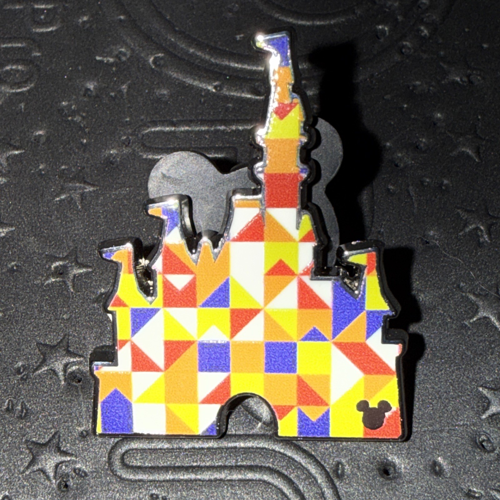 2025 Disney Hidden Mickey Walt Disney World Wave B Geometric Castle Trading Pin