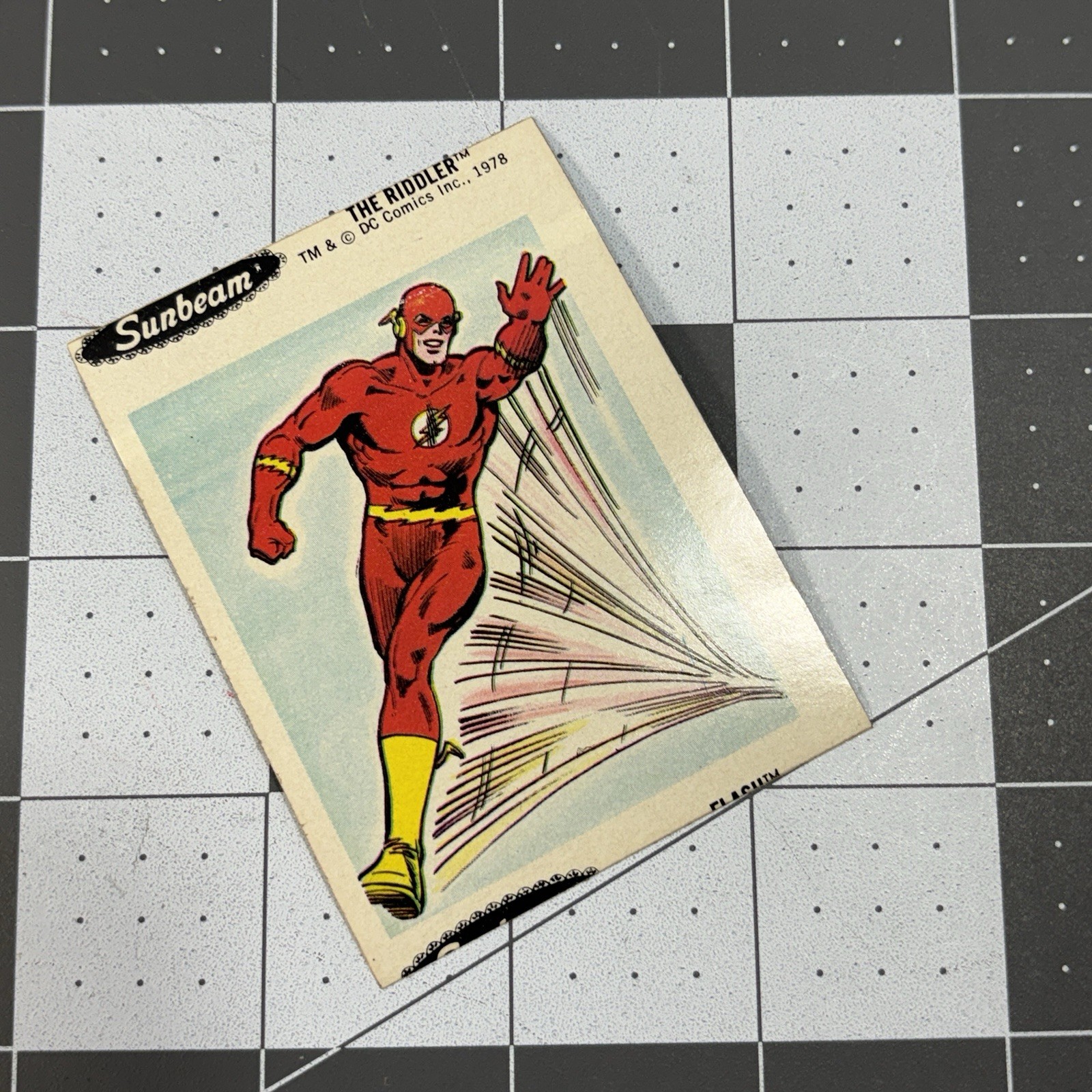 Vtg 1978 The Flash Sticker Sunbeam Bread Premium Decal Barry Allen DC Comics NEW