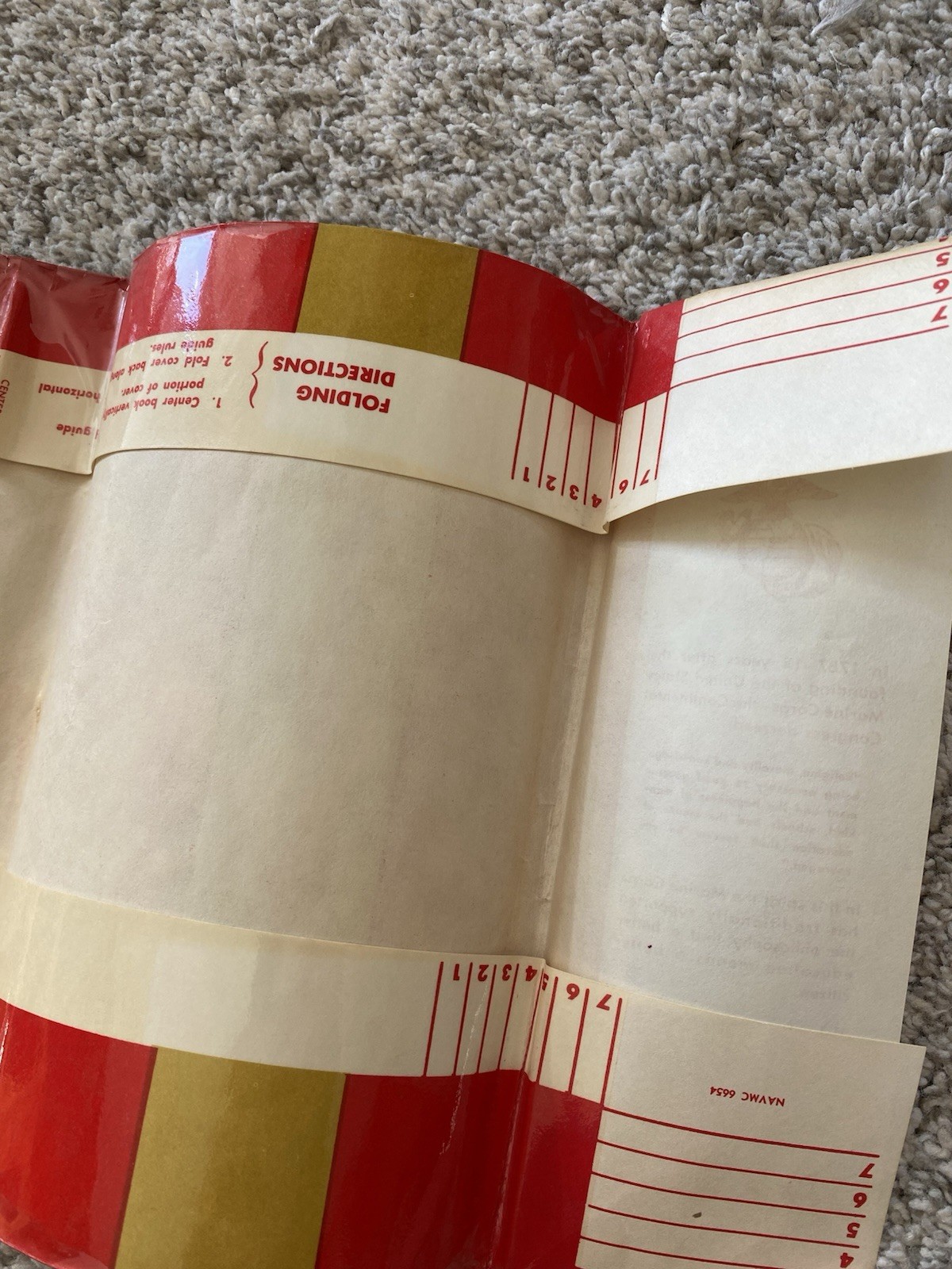 Vintage United States Marine Corps Book Cover Promotional Dust jacket 50s 60s