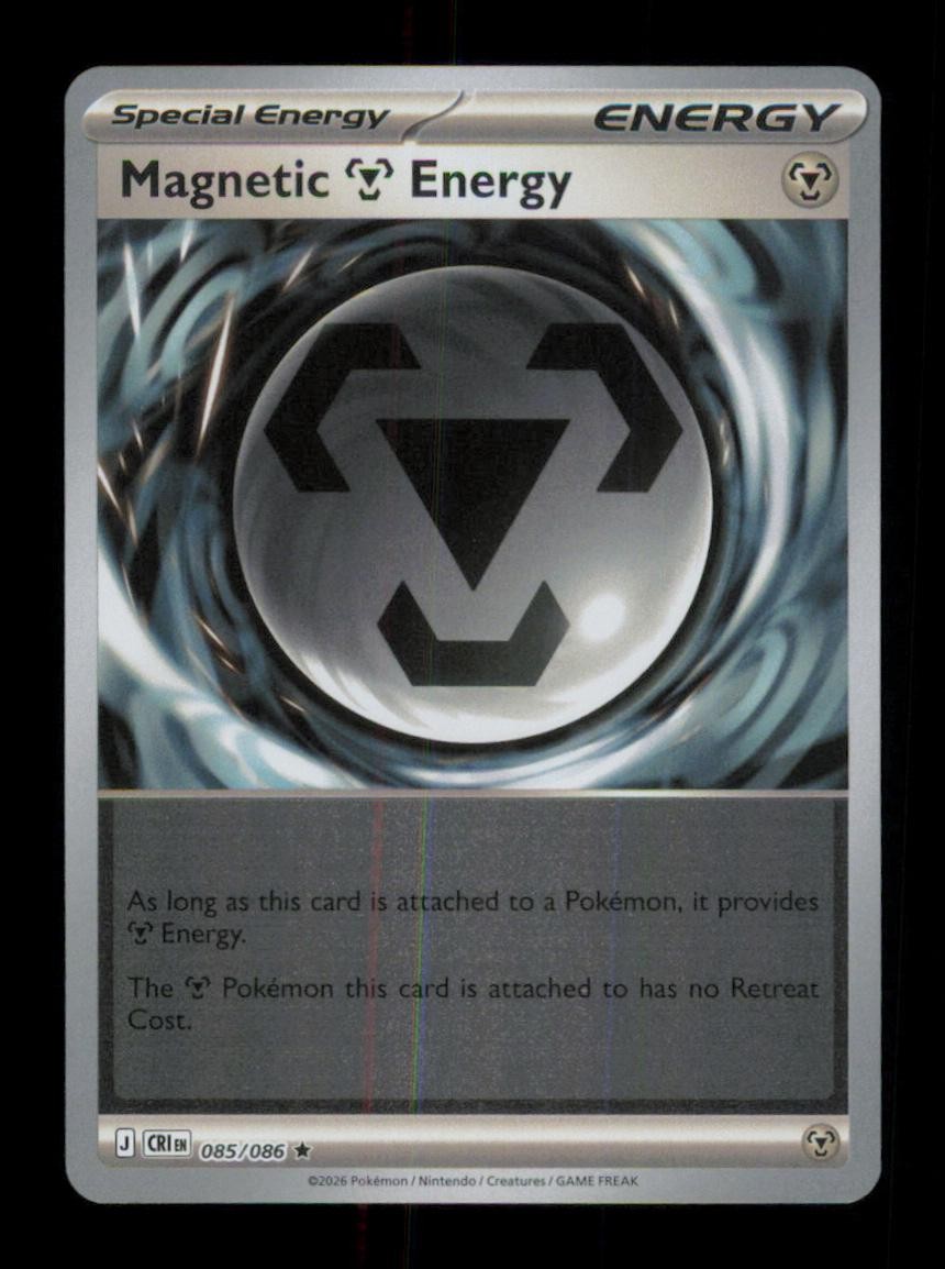 REVERSE HOLO MAGNETIC M ENERGY RARE 085/086 NM POKEMON
