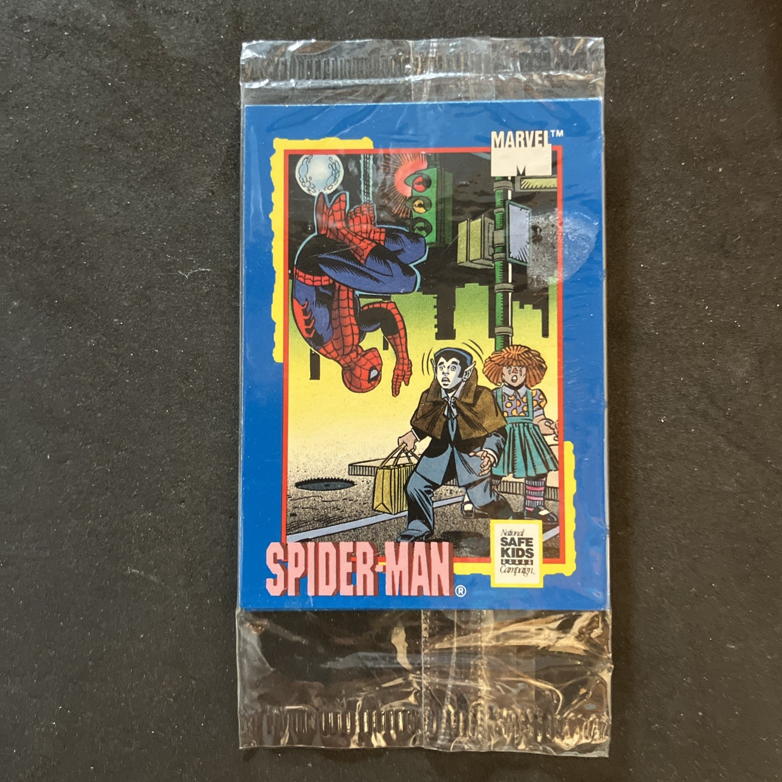 1991 Impel Marvel Trading Cards Treats Safe Kids Campaign Spider Man Pack Sealed