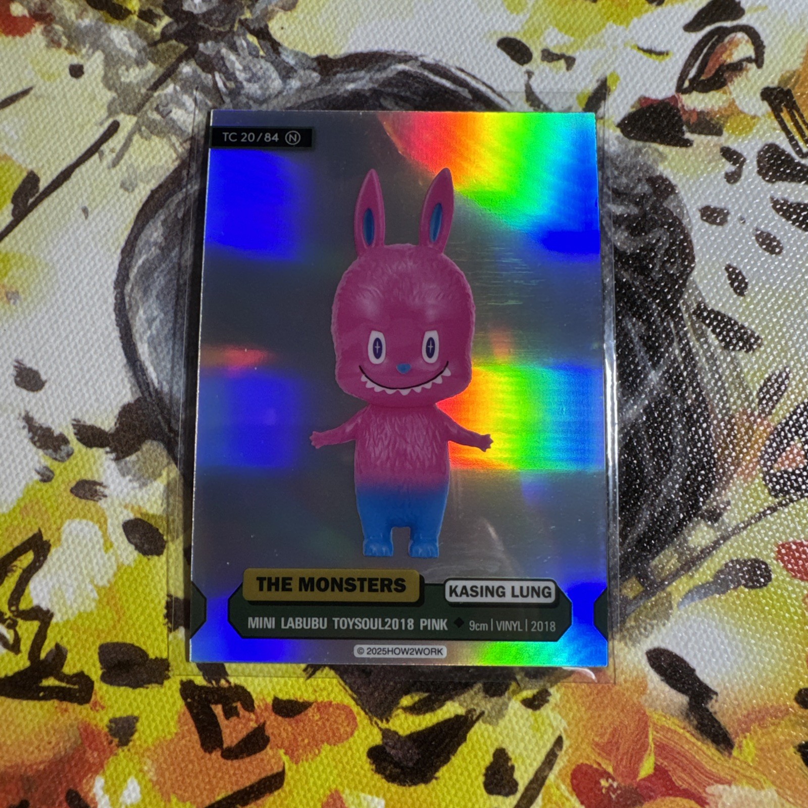 2025 How2Work THE MONSTERS Series 3 Trading Card TOYSOUL2018 PINK 20/84 N holo