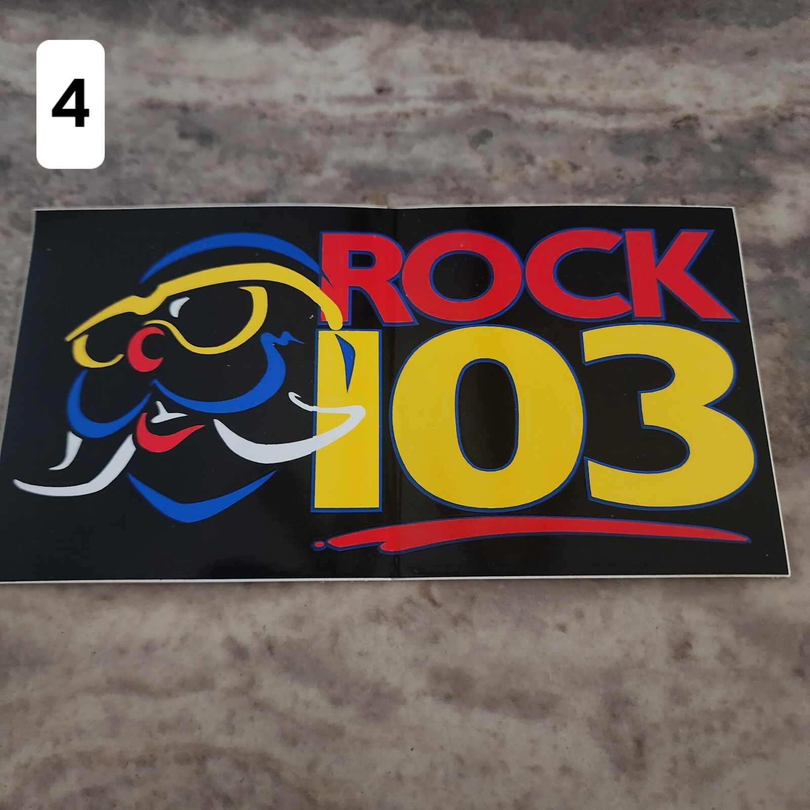 Classic ROCK 103, EAGLE, 96X Memphis Radio Station Stickers from 1980s-90s Era.
