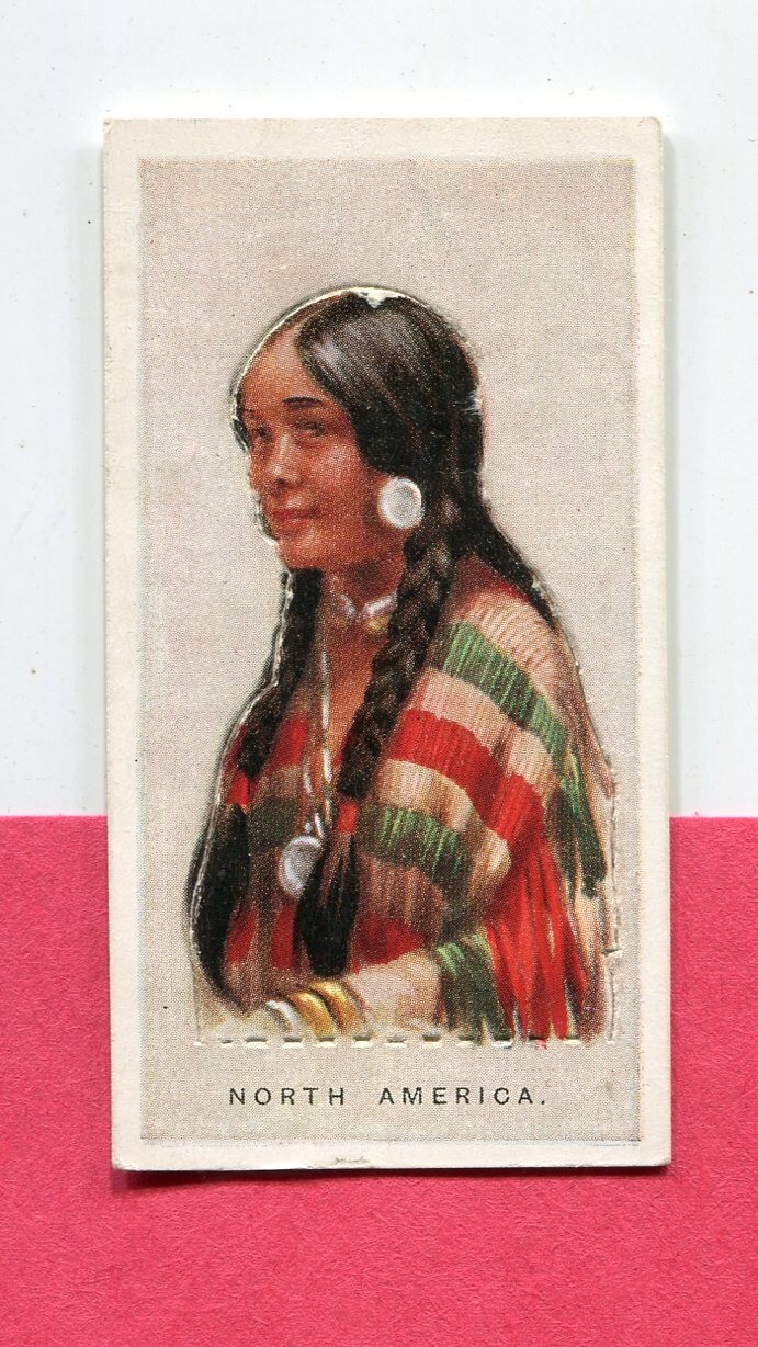 1925 W.D. & H.O. WILLS CHILDREN OF ALL NATIONS TOBACCO CARD #31 NORTH AMERICA