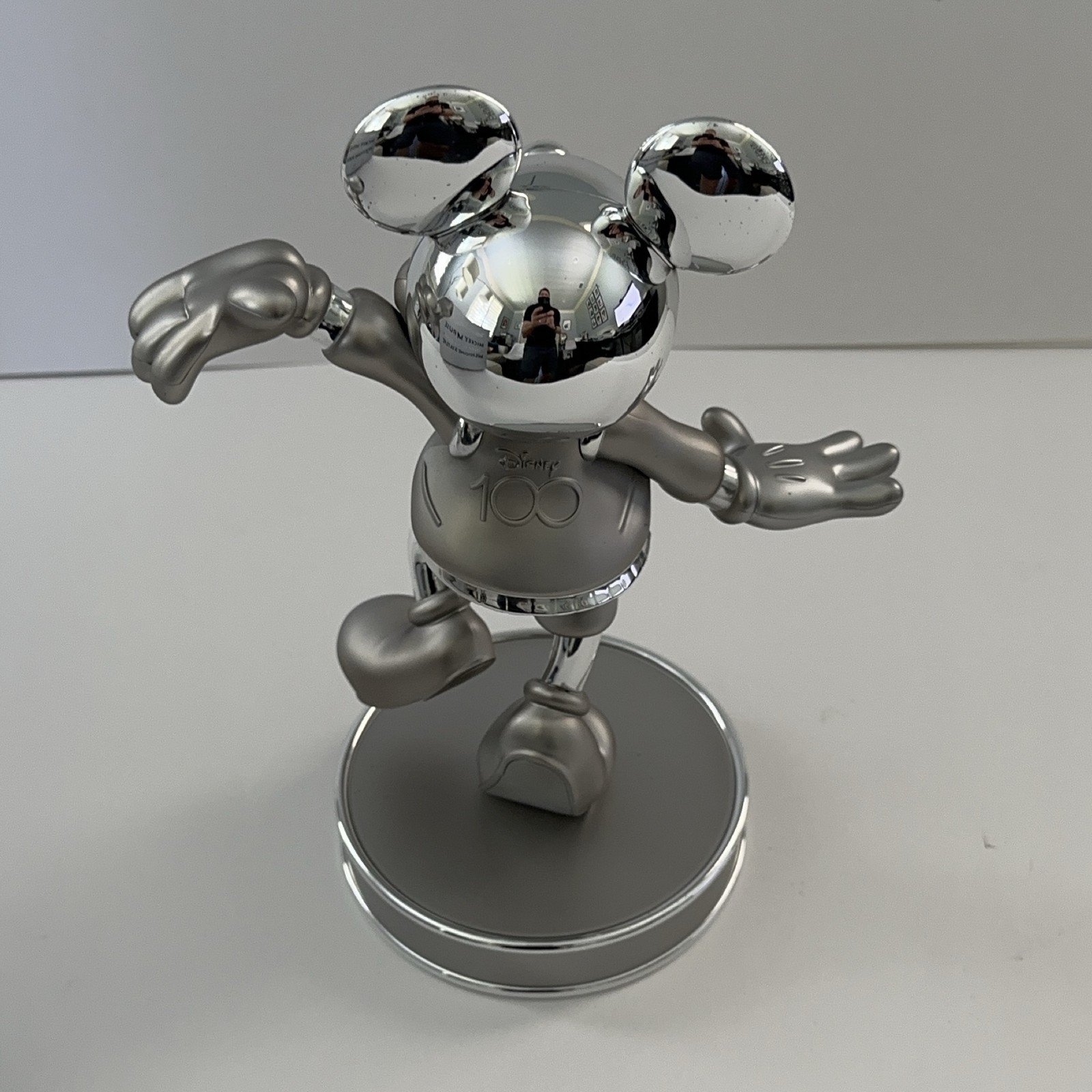 Disney D23 Mickey Mouse Statue Disney100 Milestone 10.75in Plastic Steel