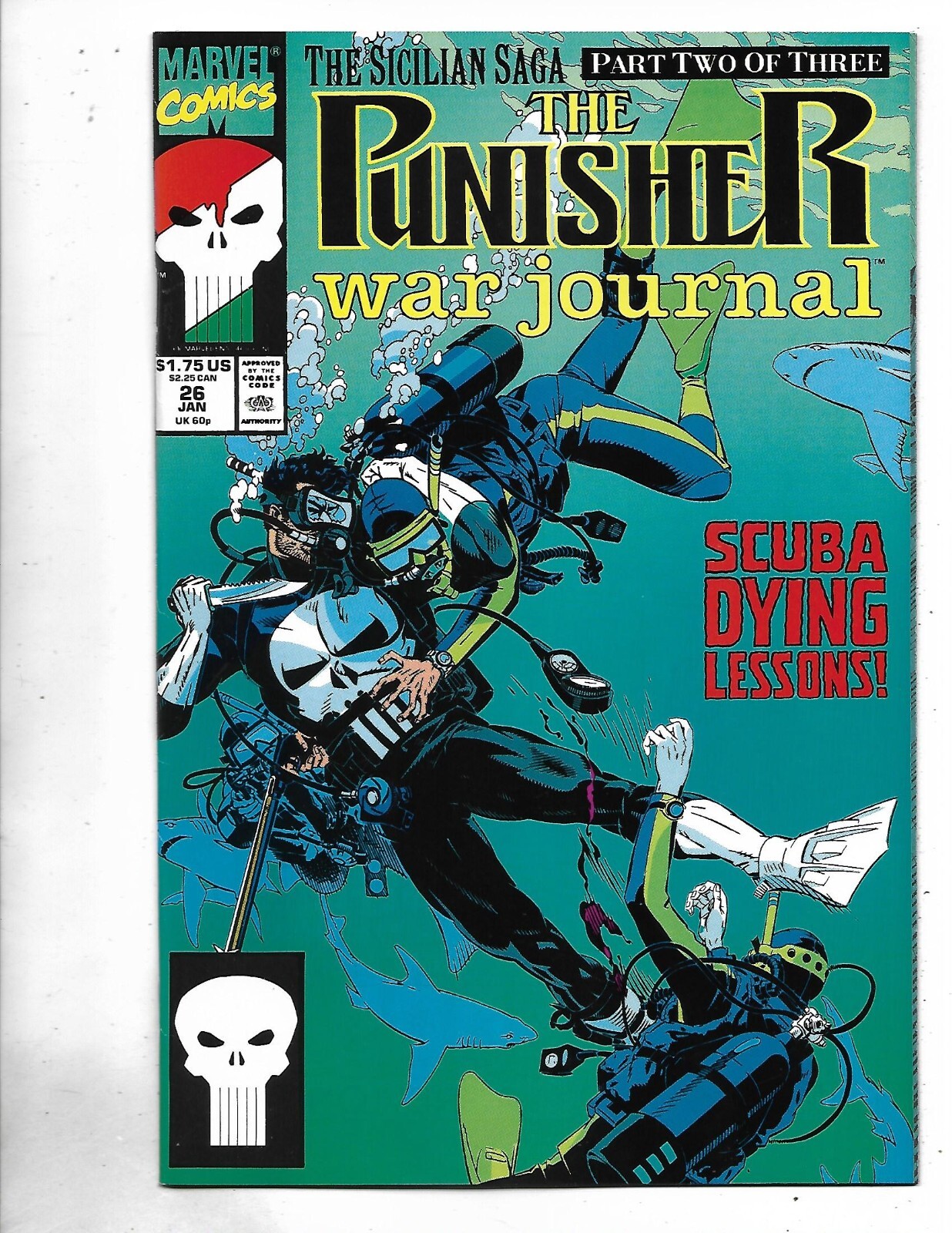 Punisher War Journal #26, 9.8, NEAR MINT/MINT, 1990, Stan Lee copper era classic