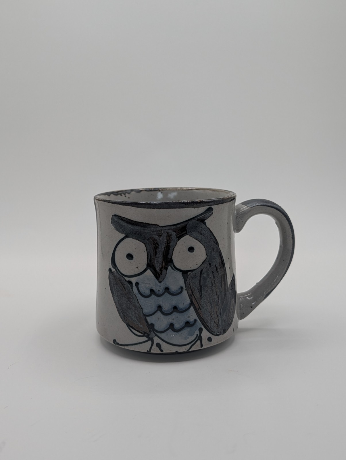 Vintage Stoneware Owl Mug 3.75 Inch Japan Otagiri