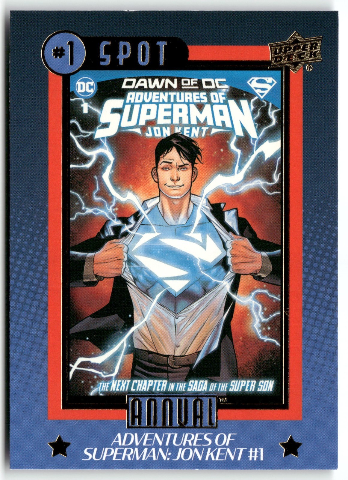 2023-24 Upper Deck DC Annual Number 1 Spot Superman #N1S-14