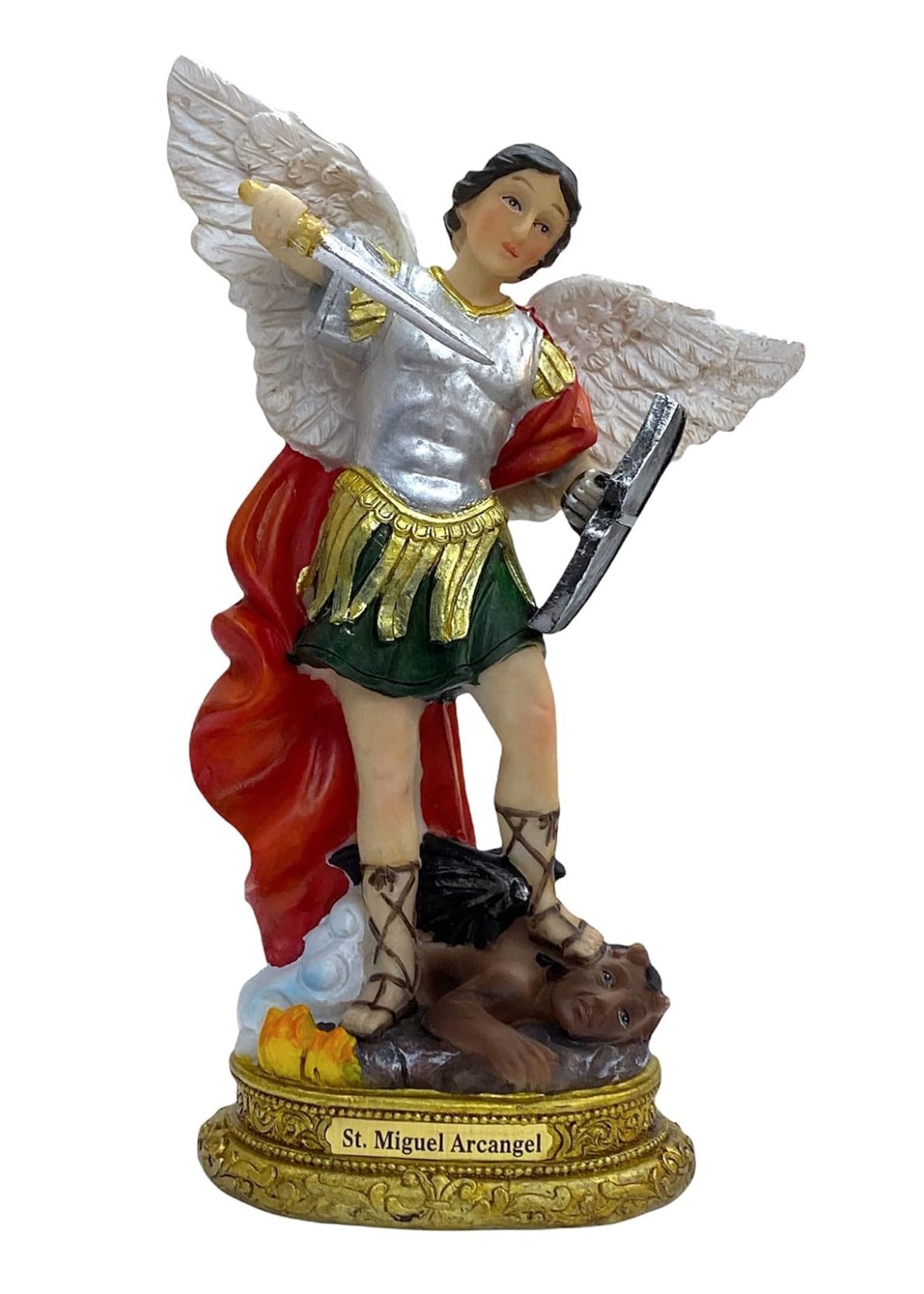 8″ St. Michael Archangel Statue San Miguel Arcangel Imagen Religious Gift New