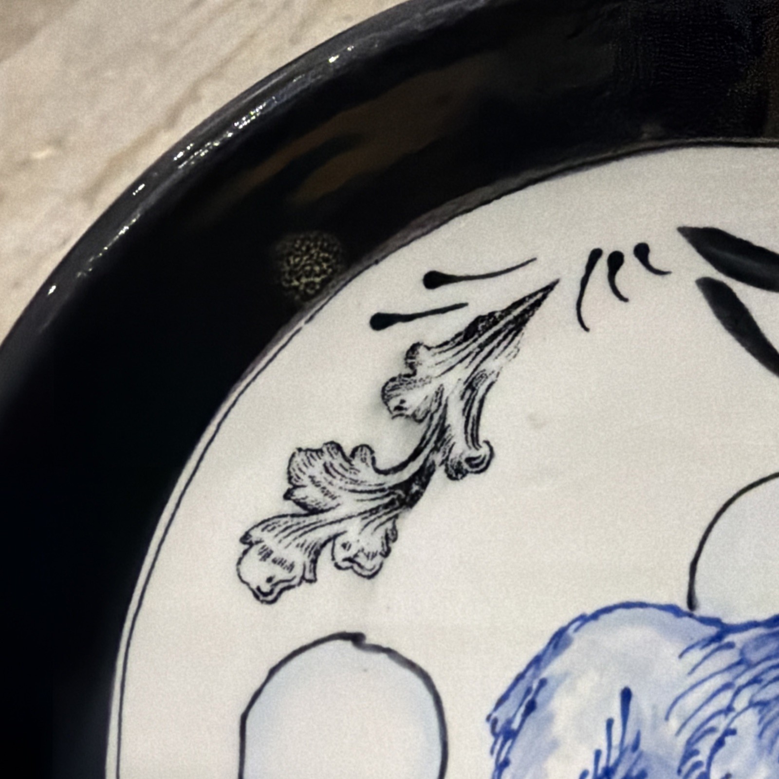 Vintage Signed Handmade HandPainted Artables Grizzly Bear Art Bowl Spoon Rest 6”