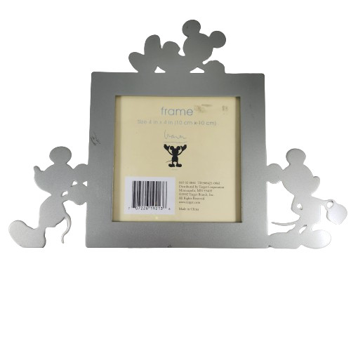 Disney Mickey Mouse Picture Frame 4×4 Inches Metal