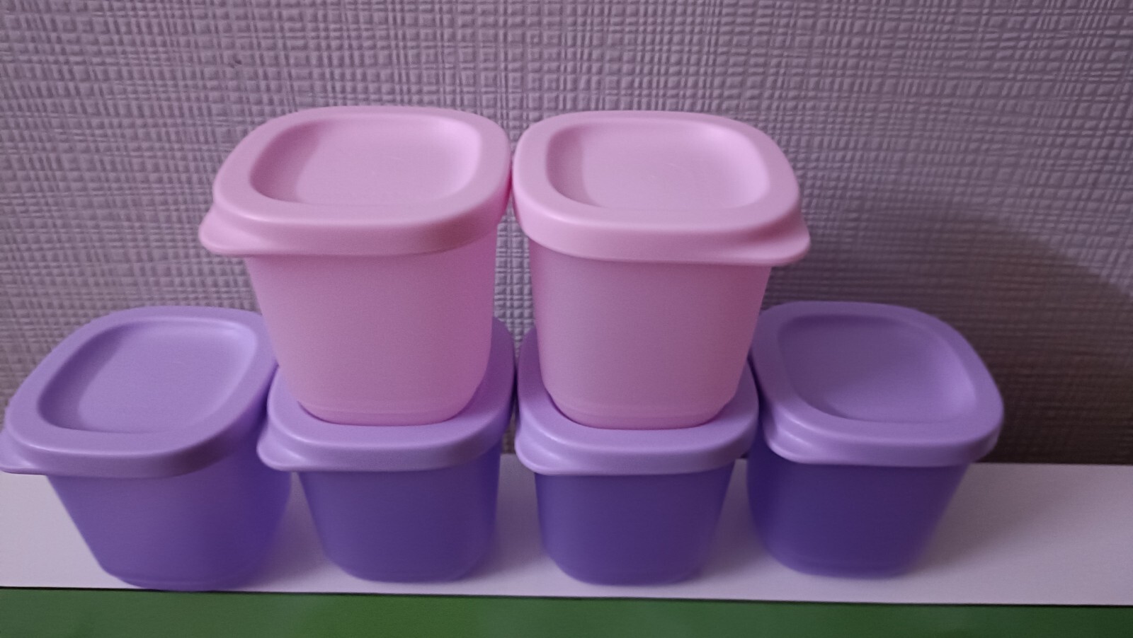 Tupperware Cubix Mini Square 110 ML Set Of 6 Christmas Halloween Gift