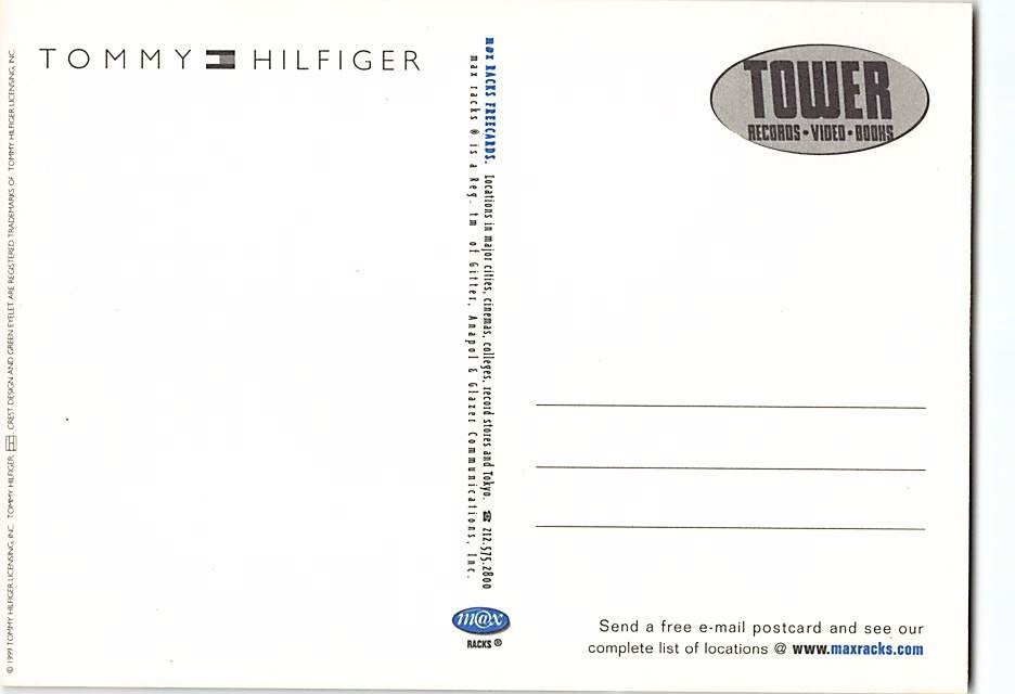 Postcard Tommy Hilfiger Advertisement
