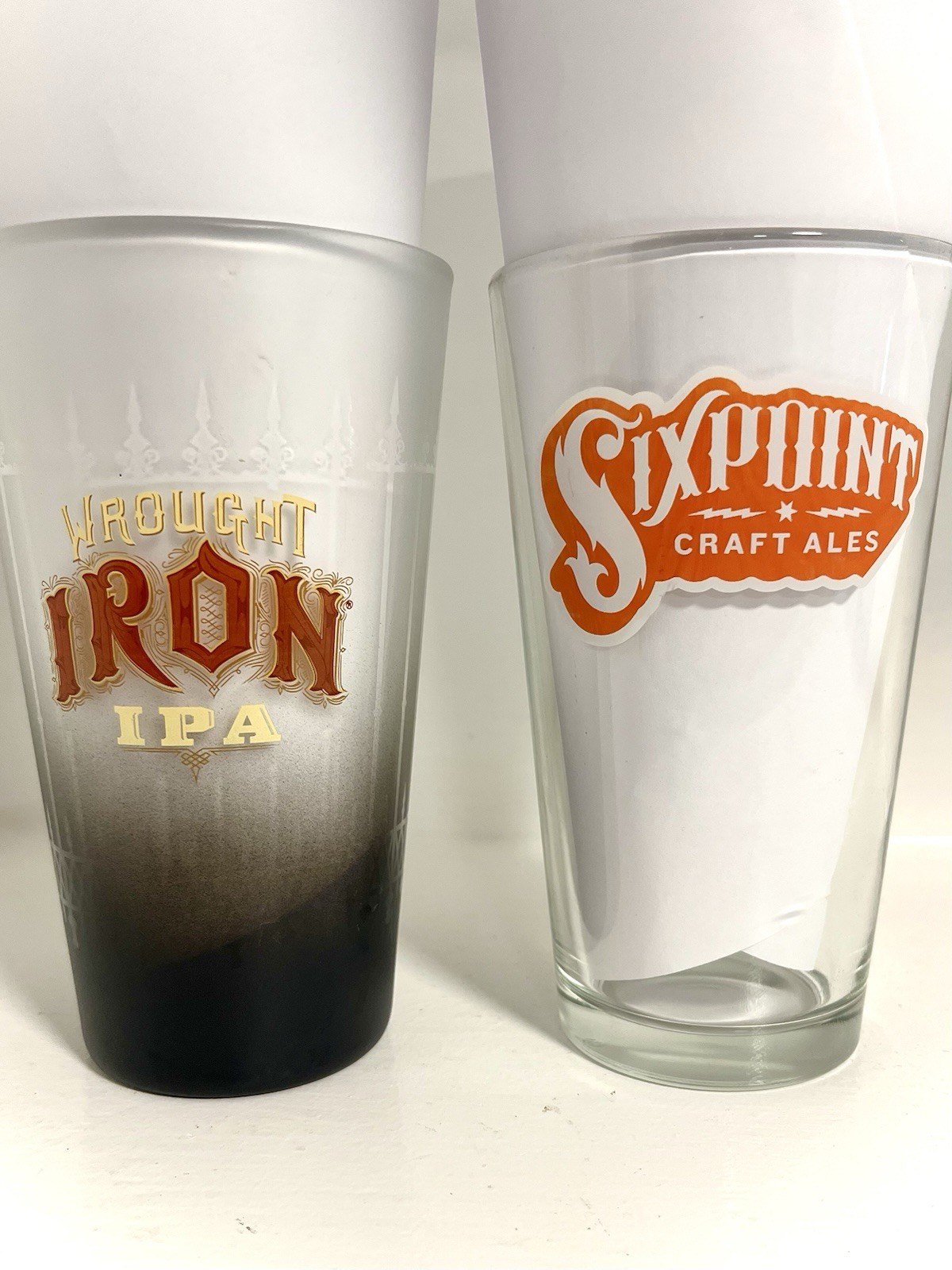 6pc Assorted Lot #2 Beer/Pint Glasses, Brewery Set, Draft Barware