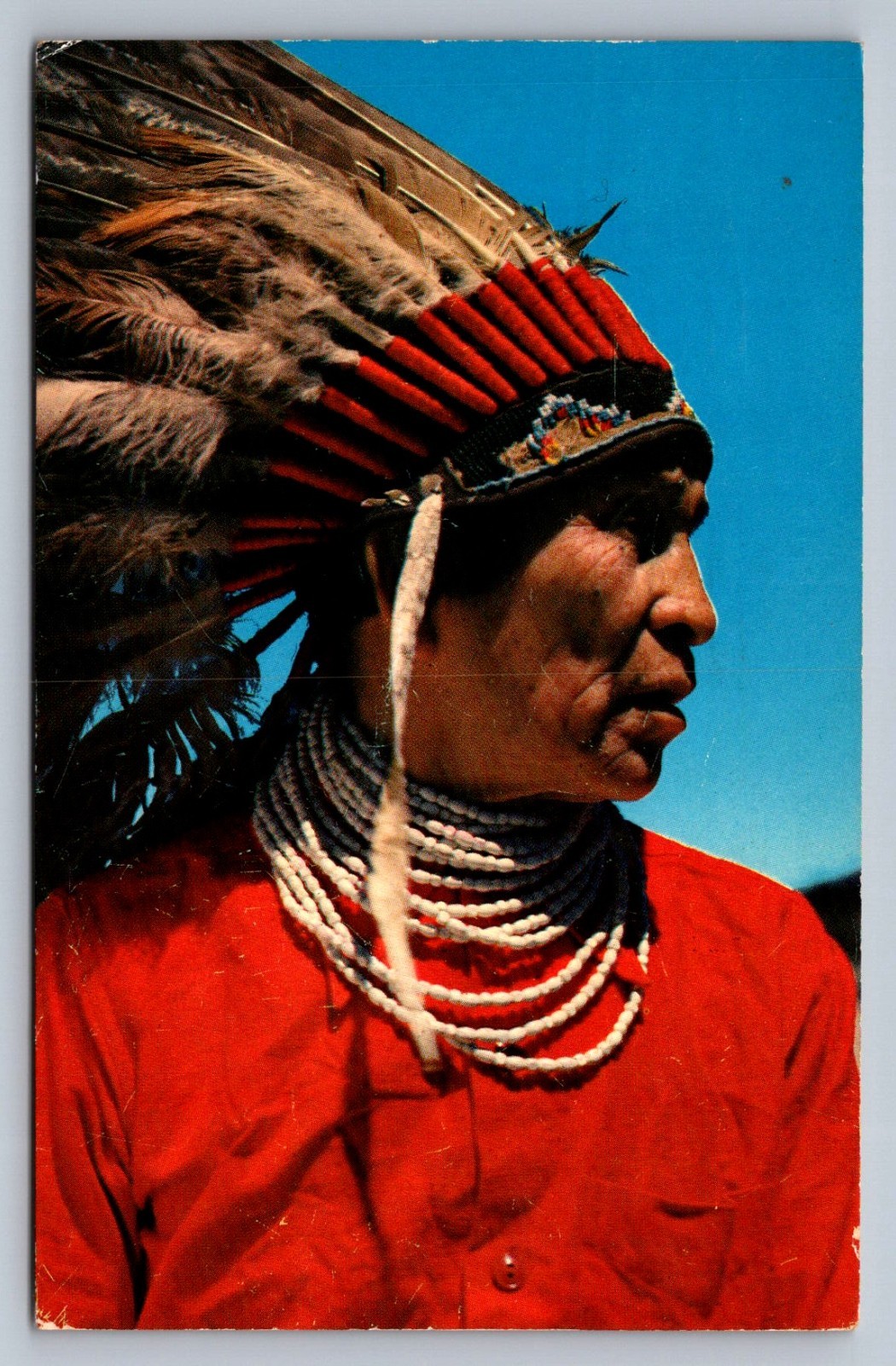 Postcard Arizona Hop Indian Ritual Attire Chrome 1965 O946