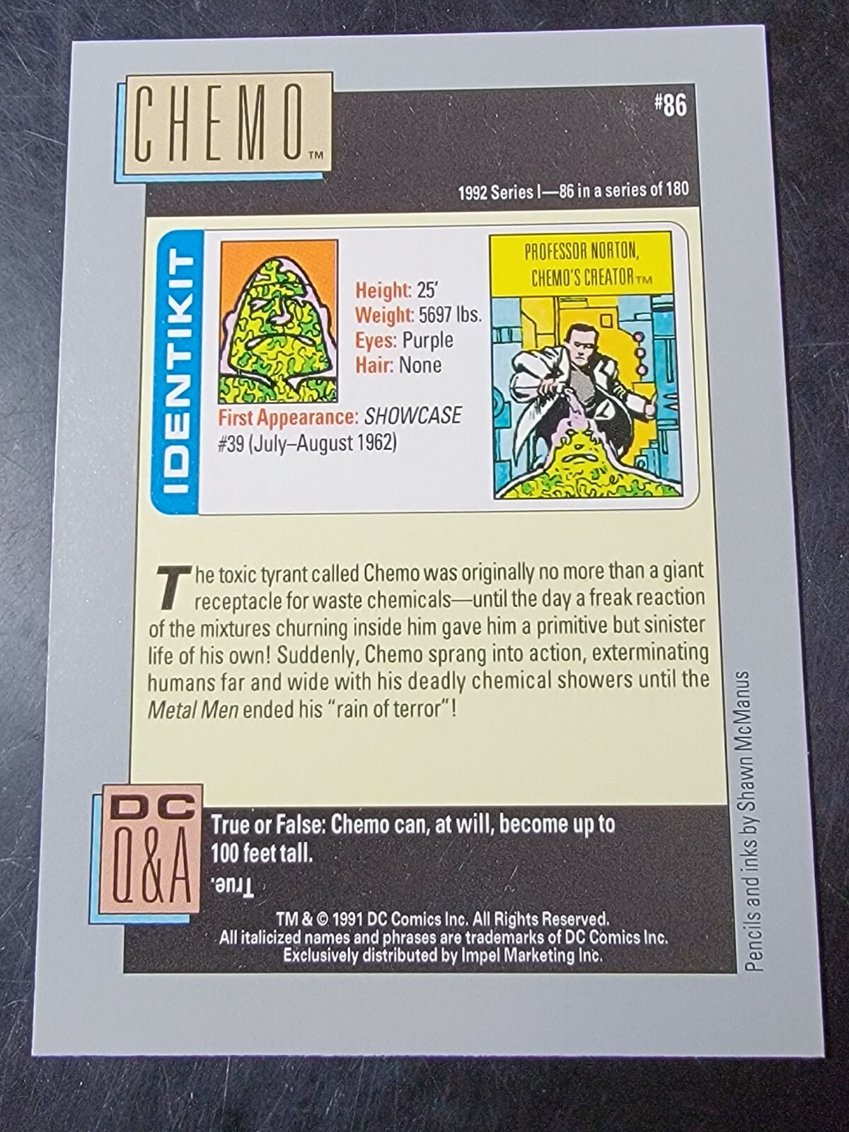 1991 Impel DC Comics #86 Chemo
