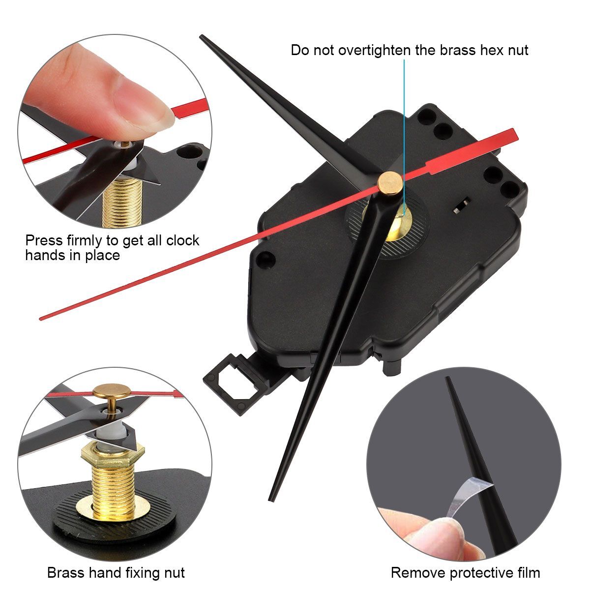 Quartz Wall Clock Pendulum Swing Movement Mechanism DIY Kit Chime Repair Parts