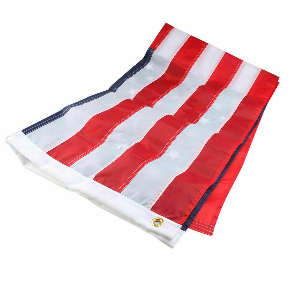 6×10 Foot American Flag Embroidered US Flag USA Banner Heavy Duty Nylon