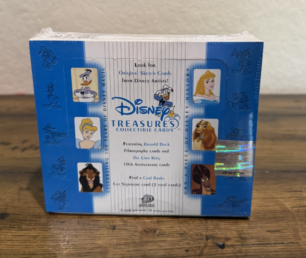 2003 Disney Treasures Series 1 Upper Deck Sealed Trading Card Box Sketch Reels
