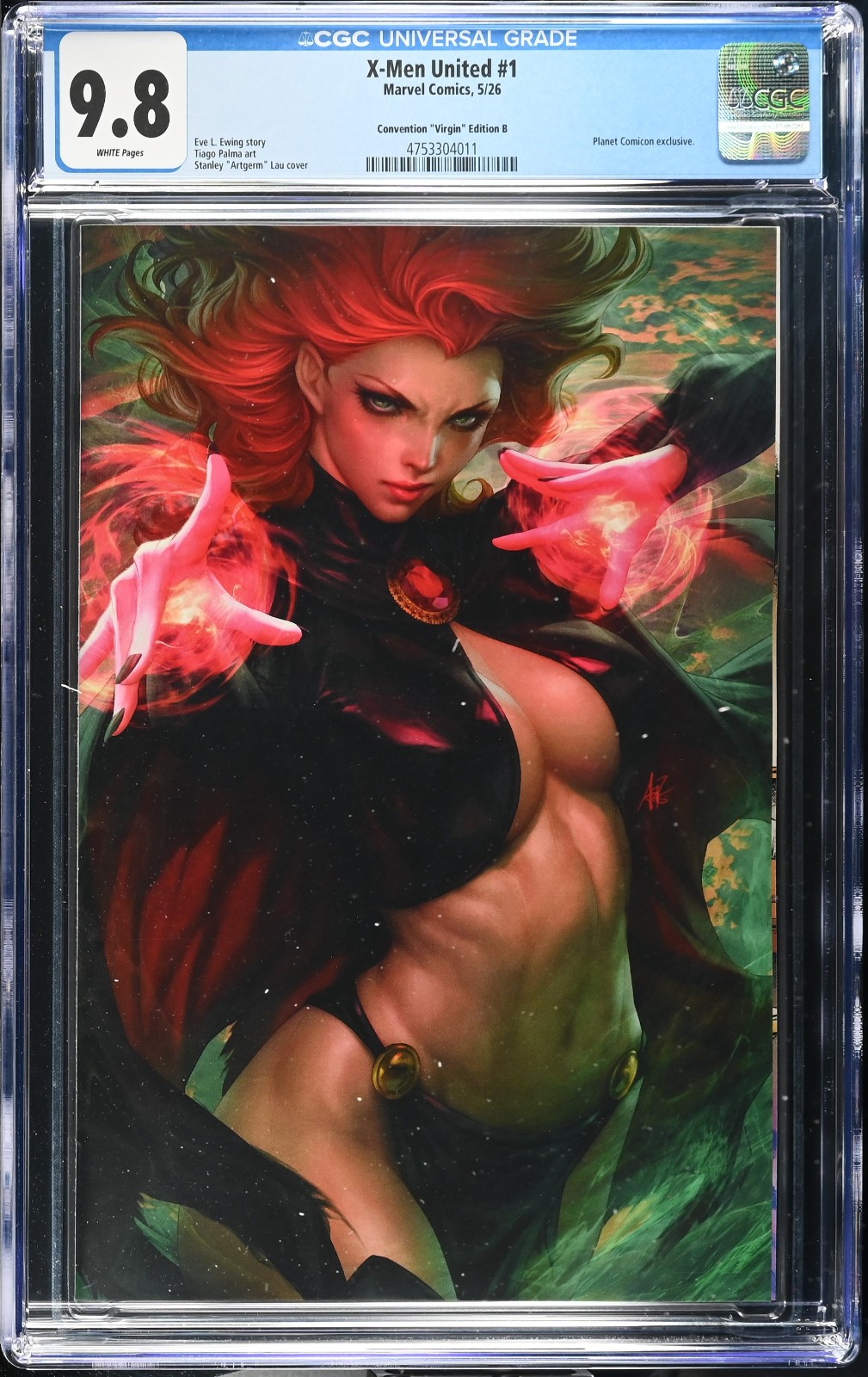 X-Men United #1 Stanley ‘Artgerm’ Lau Con Virgin Variant CGC 9.8 – Ltd to 750