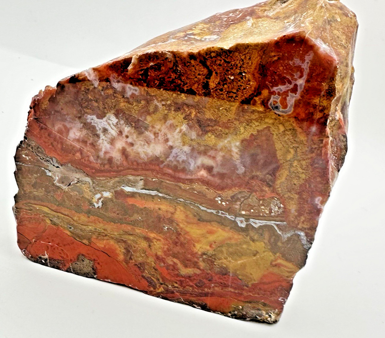 Moroccan Agate Face Polished Stand Up Display Specimen 1.5 lb