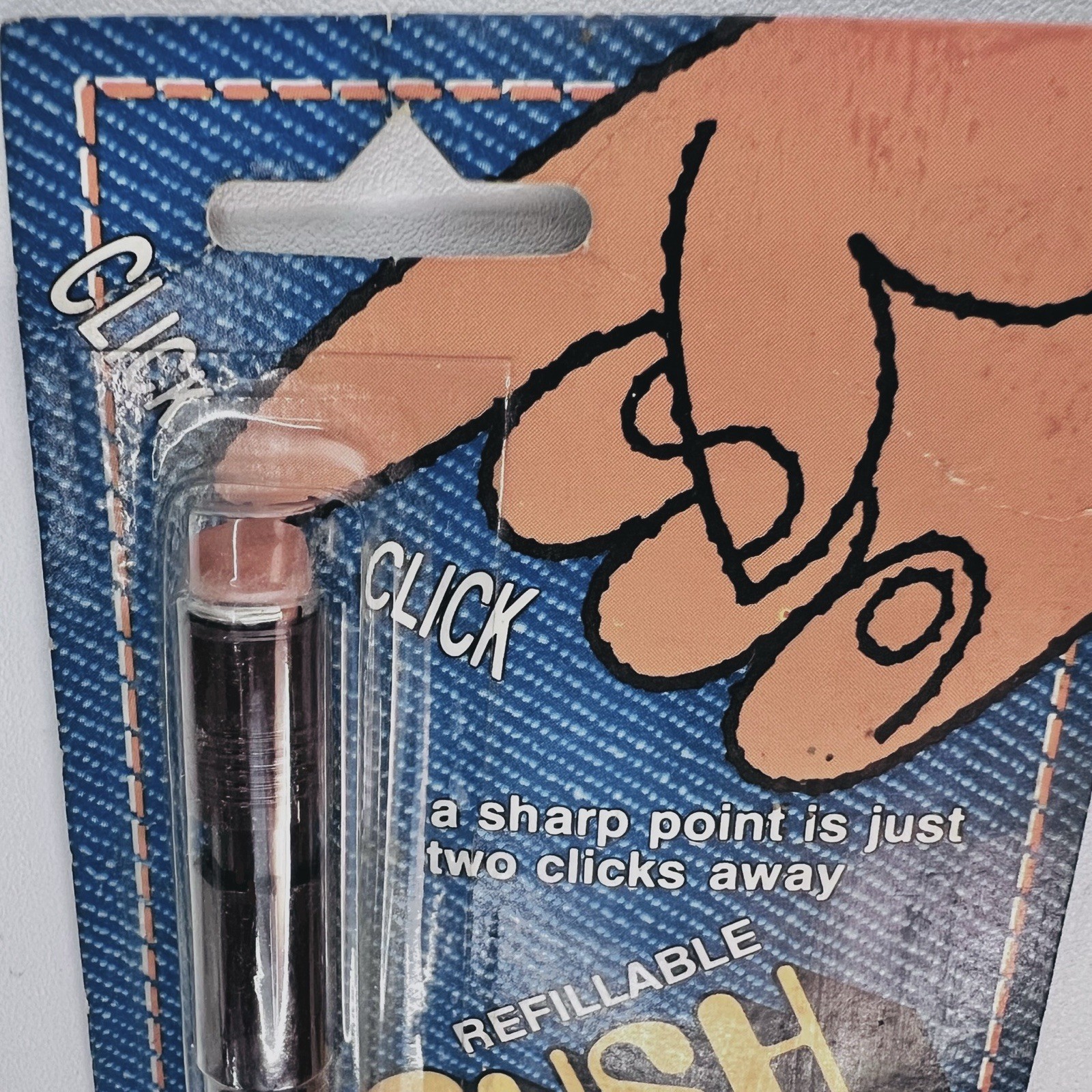 Vintage Scripto Push Point Pencil 0.7mm Ultra Thin Lead No. P809 Brown