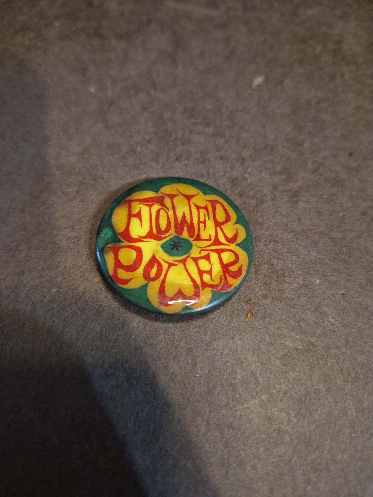 Vintage 1960’s Hippie Flower Power Pinback