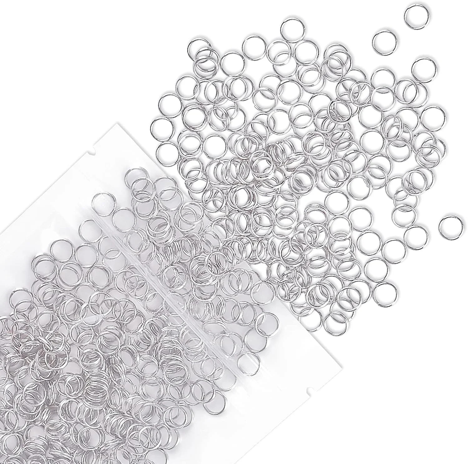 6 mm Metal Split Jump Rings Double Loops 500 PCS Mini Ring Connectors for Jew…