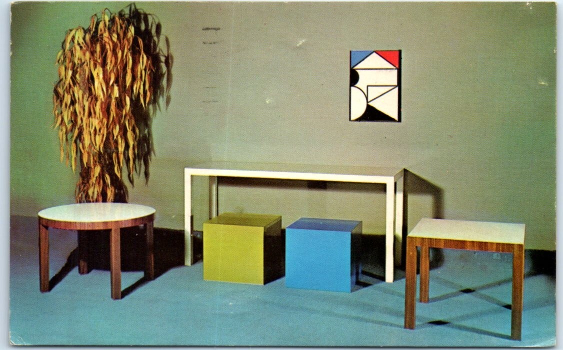 Postcard – Pasons (T-Square) Tables, Advance Design, Inc. – New York City, N. Y.