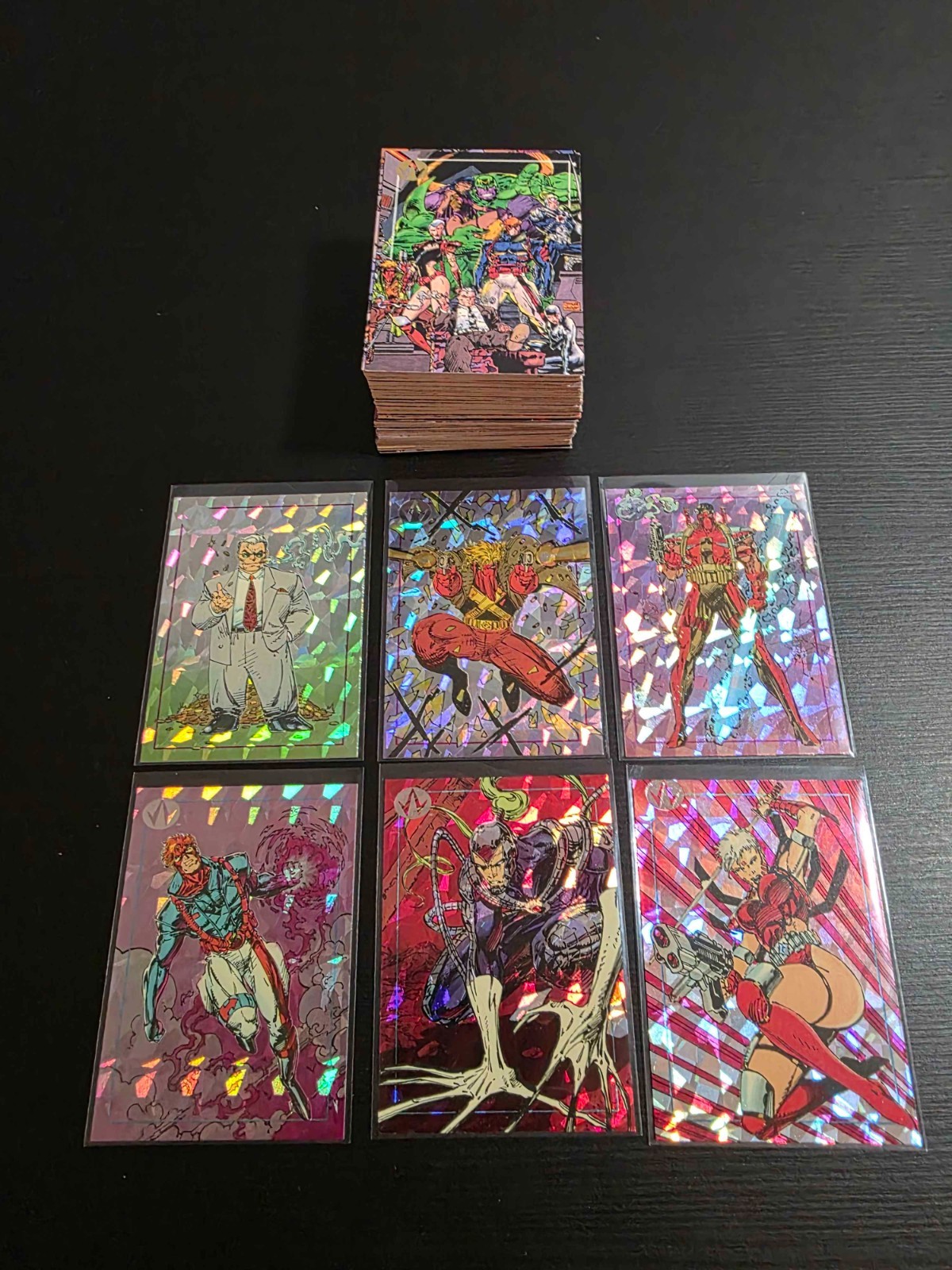 1993 Wildcats Trading Cards – 100 Card Base Set + 6 Prism Insert Set