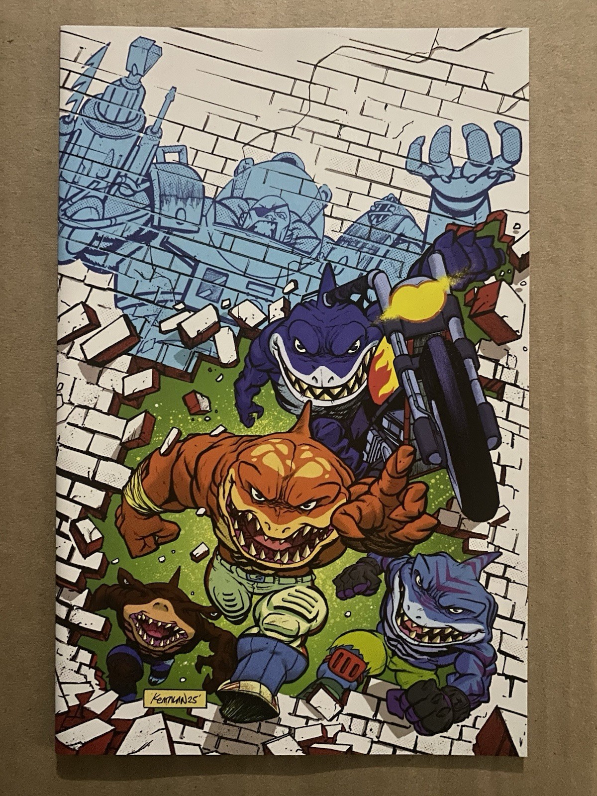 Street Sharks #1 Exclusive IDW Variant Comic Book NM /125 Made with COA