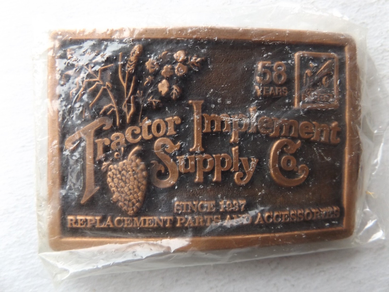 TISCO-58 YEARS, Tractor Implement Supply Co. SINCE 1937, BELT BUCKLE