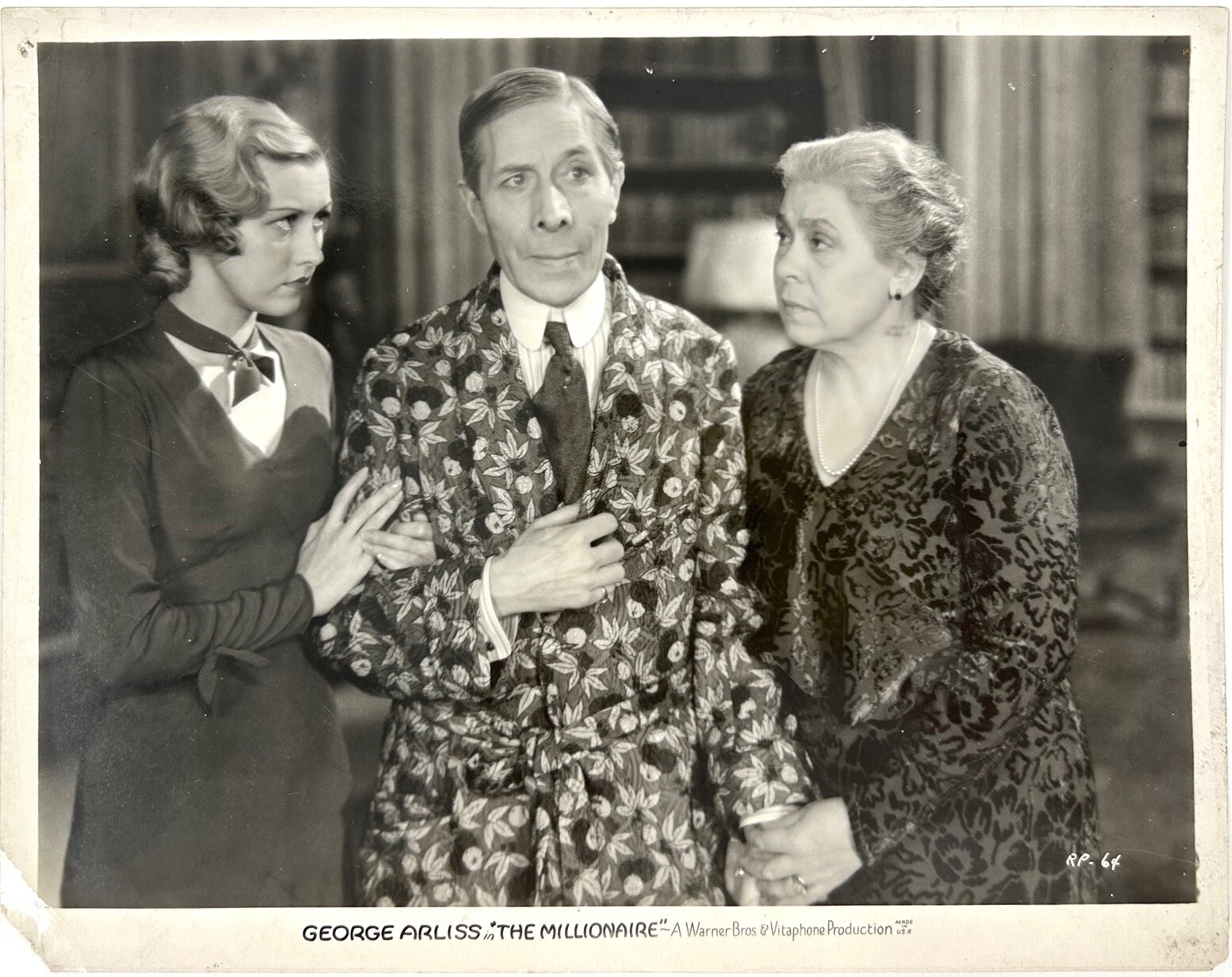 1931 Type-1 Original THE MILLIONAIRE Movie Photograph – GEORGE ARLISS – 8″x 10″
