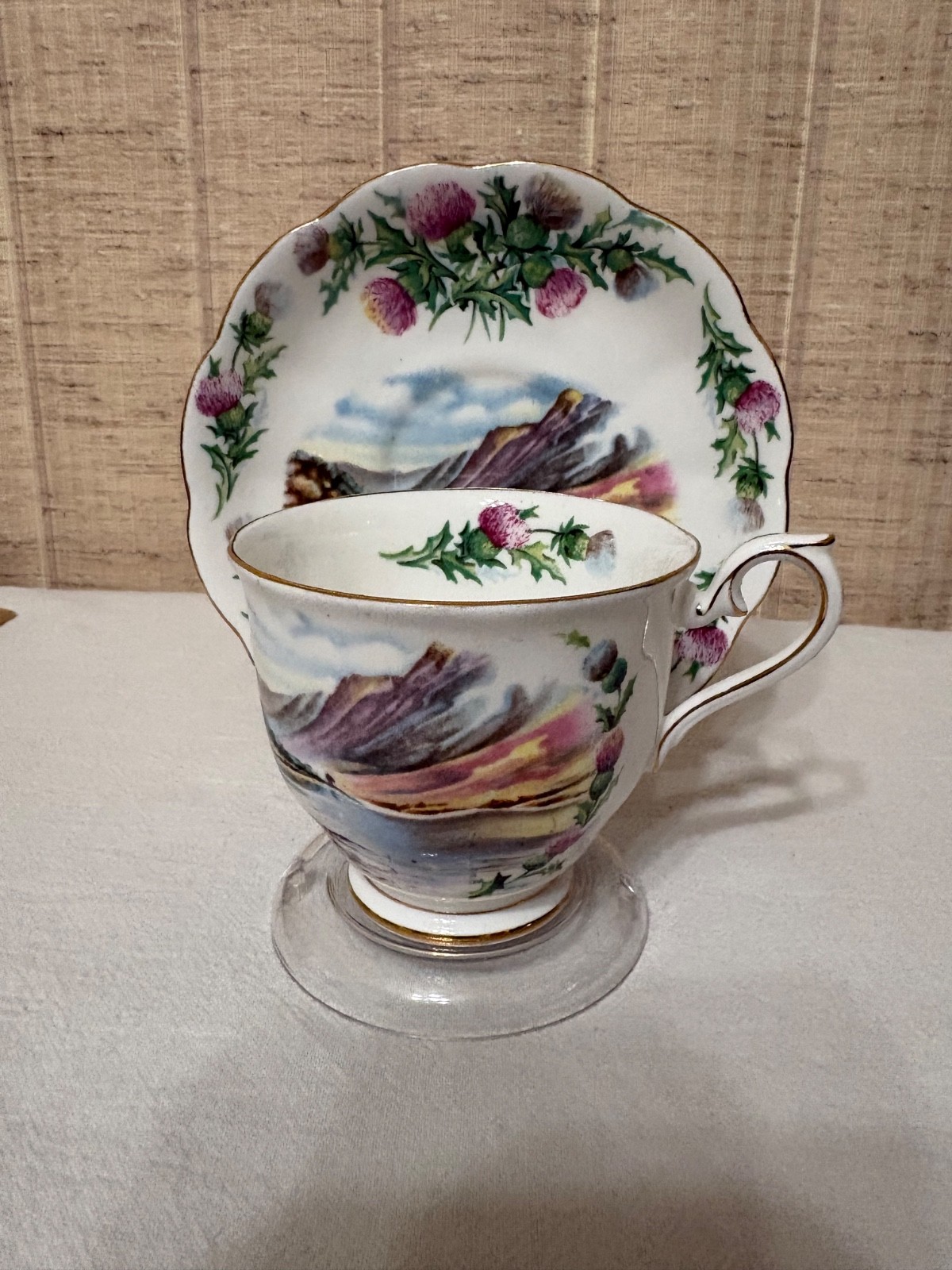 Royal Albert Bone China “Bonnie Banks O’ Loch Lomon” Cup & Saucer