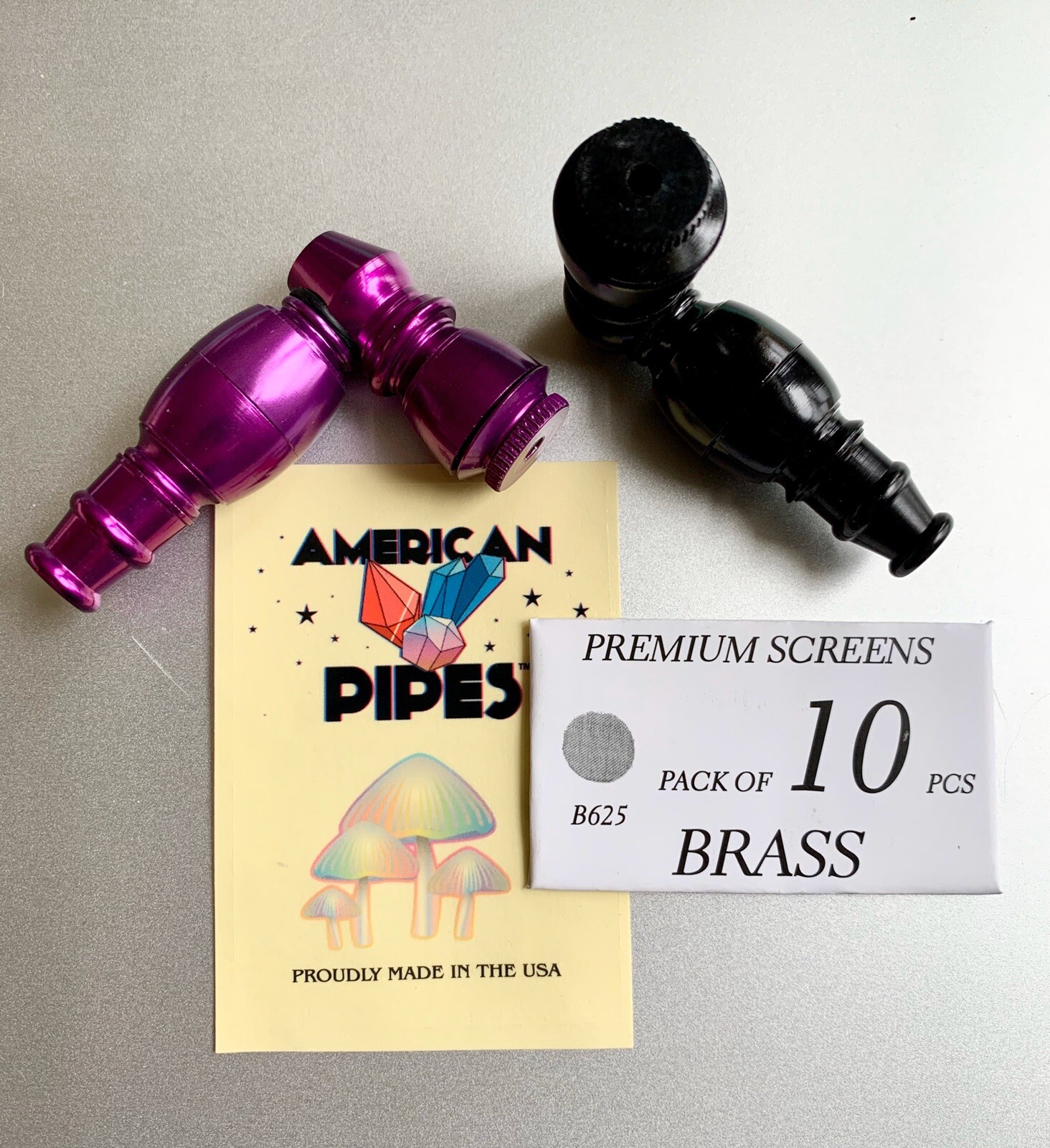 (((2 PCS)))2.5″ americanpipes Tobacco Smoking Pipe With A Pack Of Brass Screens