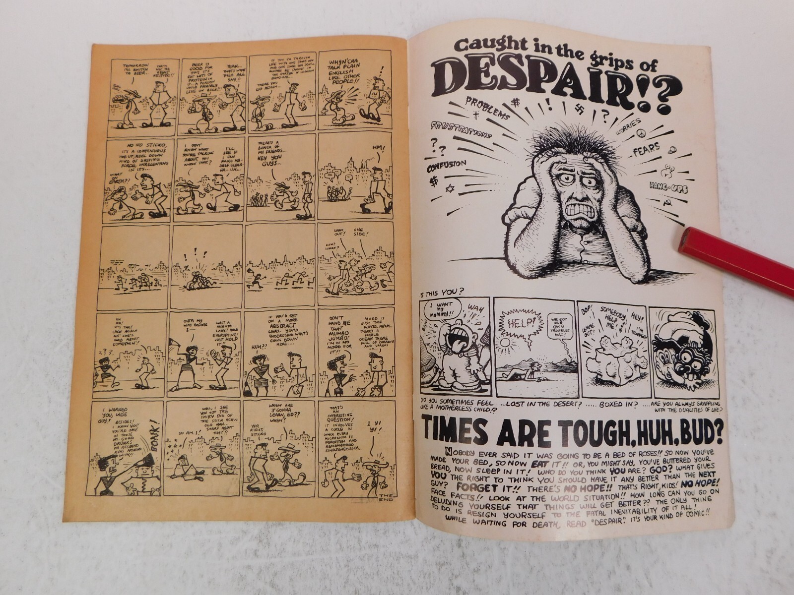 DESPAIR Underground Comic – High Grade – 1st Print Comix