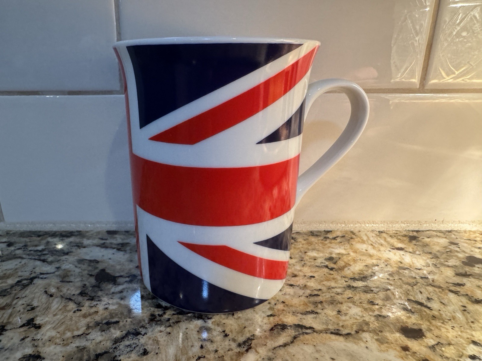 Union Jack Ceramic Mug by Elgate Products Ltd. Holds 7.4 Ounces