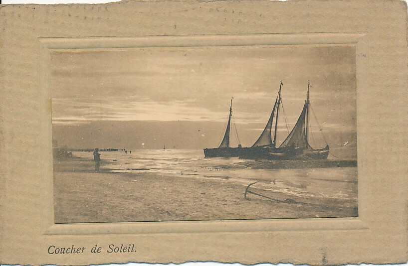 Old Postcard 1912 Coucher de Soleil – Congo Belge B559e